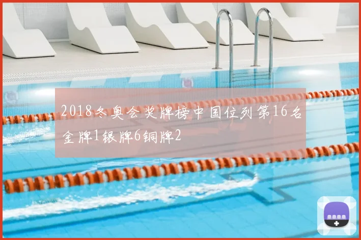 2018冬奥会奖牌榜中国位列第16名金牌1银牌6铜牌2