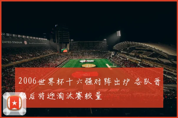 2006世界杯十六强对阵出炉 各队晋级后将迎淘汰赛较量